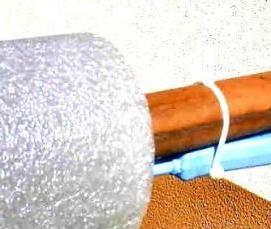 утеплитель для водопроводных труб в земле - модель 3