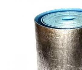 утеплитель тонкий с фольгой - модель 2