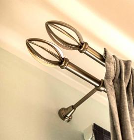 узкий потолочный карниз для штор - вариант 1