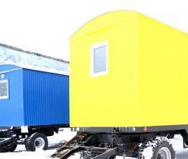 Вагон бытовка на шасси - модель 1