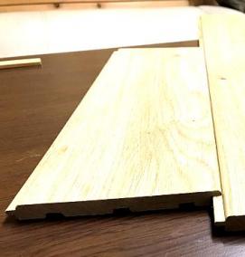 Вагонка из дуба - модель 3