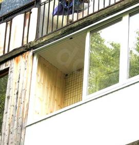 Вагонка на балконе - вариант 4