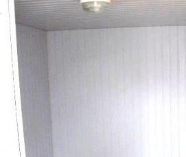 Вагонка пластиковая белая - модель 4