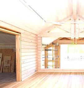 Вагонка в частном доме - модель 4