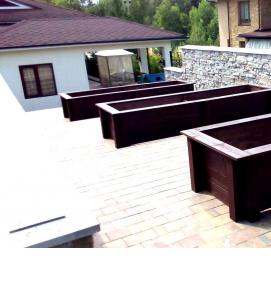 Вазоны белые высокие - тип 2