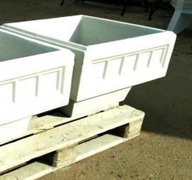 Вазоны большие бетонные - вариант 2