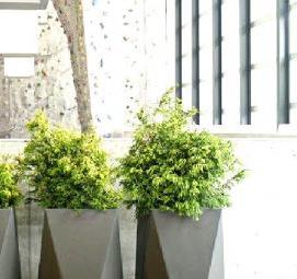 Вазоны для цветов уличные металлические - модель 2