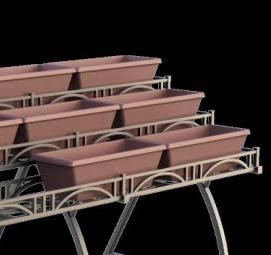 Вазоны металлические уличные - вариант 1