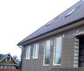 Вентилируемый фасад для дома из газобетона - вариант 4