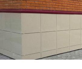 Вентилируемый фасад из керамогранита - вариант 1