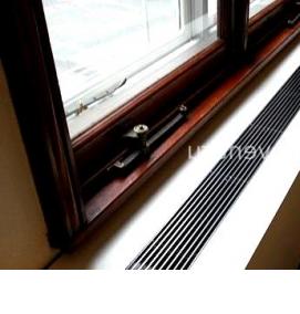 Вентиляционная алюминиевая решетка для подоконника - вариант 3