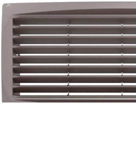 Вентиляционная решетка круглая коричневая - модель 1
