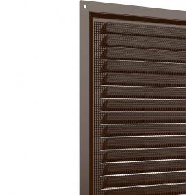 Вентиляционная решетка круглая коричневая - модель 3