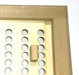 Вентиляционные решетки для бани с задвижкой - модель 4