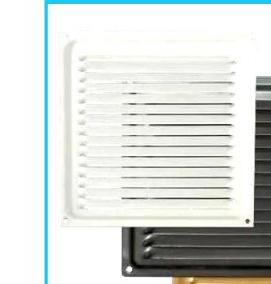 Вентиляционные решетки металлические наружные для фасада - модель 1