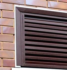 Вентиляционные решетки металлические наружные для фасада - модель 2