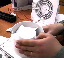 Вентилятор вытяжной с датчиком влажности для ванной - модель 1