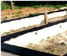 Вертикальная гидроизоляция фундамента - тип 1