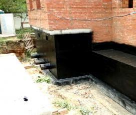 Вертикальная гидроизоляция фундамента - тип 4