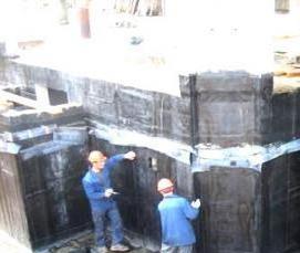 Вертикальная гидроизоляция фундамента - тип 2