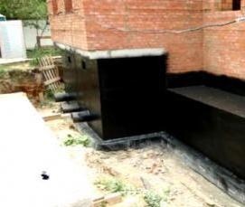 Вертикальная оклеечная гидроизоляция - модель 1