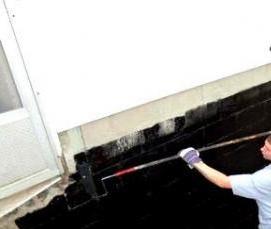 Вертикальная оклеечная гидроизоляция фундамента - вариант 3