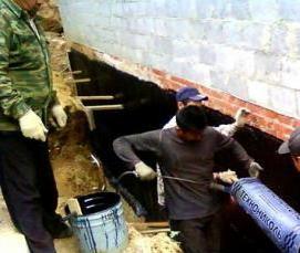 Вертикальная оклеечная гидроизоляция - модель 2