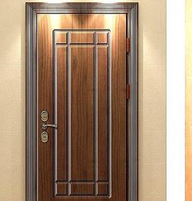 Входная дверь мдф белый - вариант 1