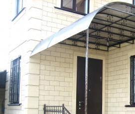 Входная группа в дом из стеклопакетов - вариант 3