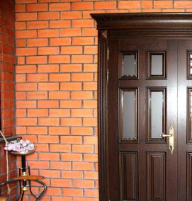 Входные двери из массива для частного дома - модель 3