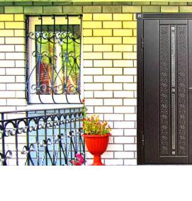 Входные двери из массива для частного дома - модель 2