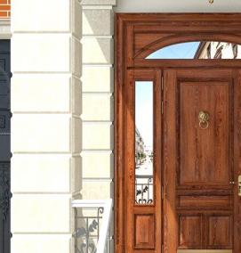 Входные двери из массива для дома - модель 1