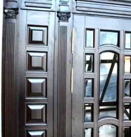 Входные двери из массива - вариант 4