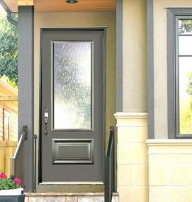 Входные двери пвх со стеклопакетом - тип 3