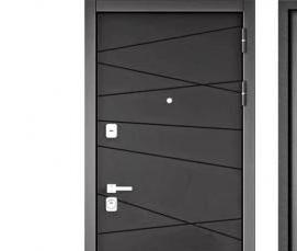 Входные двери серый дуб - модель 1