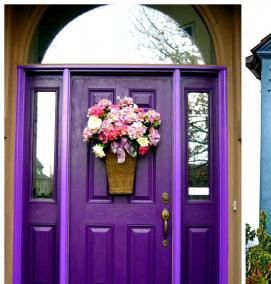 Входные двери в дом с ковкой - вариант 3