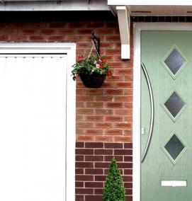 Входные пластиковые двери уличные - модель 1