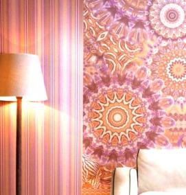 Виниловые обои желтые - тип 1