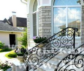 Винтовые кованые перила - тип 3