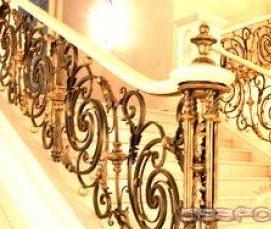 Винтовые кованые перила - тип 2