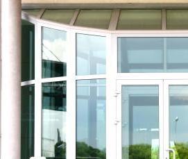 Витражное остекление алюминиевым профилем - модель 1