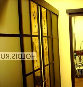 Витражные двери раздвижные - тип 3