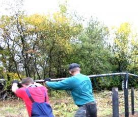 Вкручивание винтовых свай - вариант 1