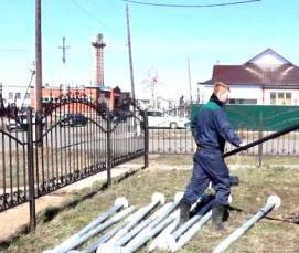 Вкручивание винтовых свай - вариант 4