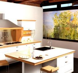 Влагостойкий фартук для кухни - вариант 3