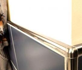 Внешний уголок для плитки металлический - вариант 4