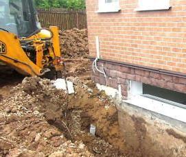 Внутренняя гидроизоляция фундамента - тип 2