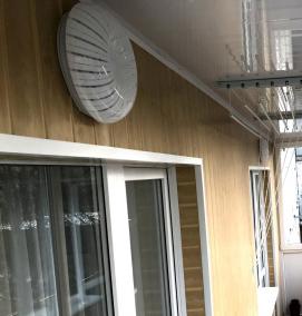 Внутренняя отделка балкона панелями пвх - вариант 2