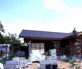 Водосточная система цвета графит - вариант 4