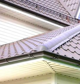 Водосточная система коричневая - модель 1